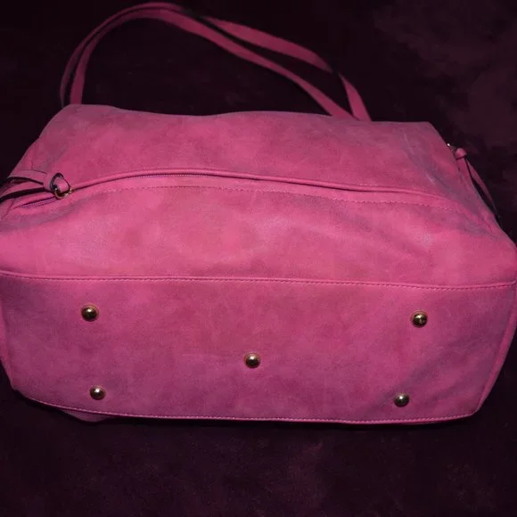 Pink Faux Leather Purse - Picture 11 of 14
